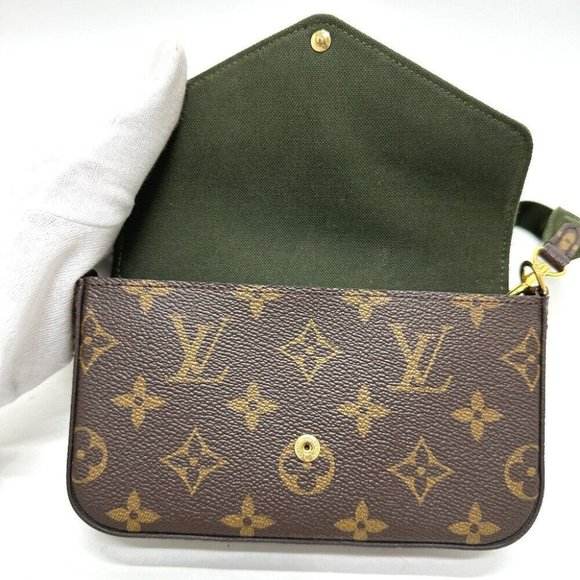 Authentic LOUIS VUITTON M80091 Monogram Multi-Pochette-Felicie pouch Shoulder Ba - Picture 9 of 15